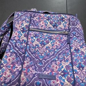 Vera Bradley Purple and Blue Quilted Backpack